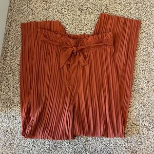 Orange Flowy Pants